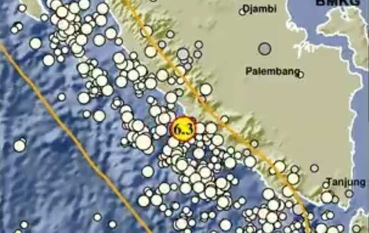 Gempa Magnitudo 6,0 Guncang Bengkulu, 100 Bangunan Rusak